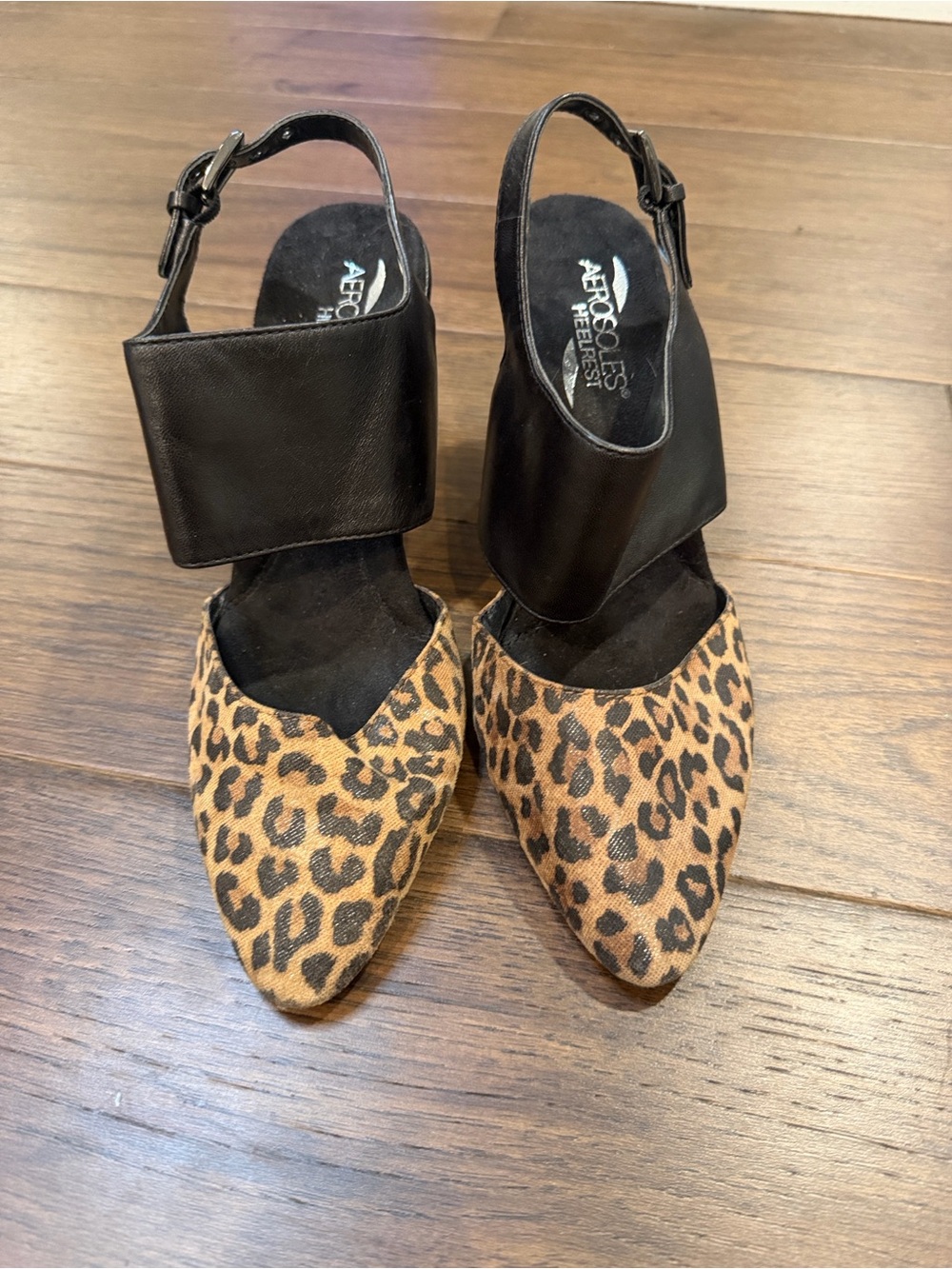 Aerosoles Leopard Print Pointed Slingback Pumps Size 7.5 - C61-006